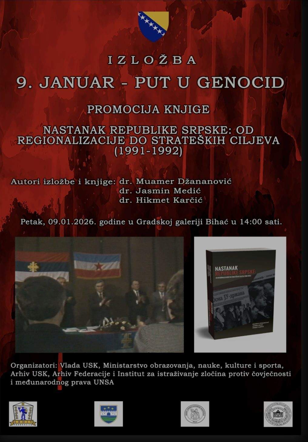 9. januar BIHACA.jpg - 9. Januar &ndash; put u genocid: Izložba i promocija knjige u Bihaću